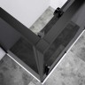 Душевой уголок Slim-N VSR-4SN9011CGB, 1100*900, черный, стекло тонированное
