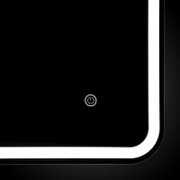 Зеркало LED VLM-3VC700 700х800 c сенсорным выключателем и диммером