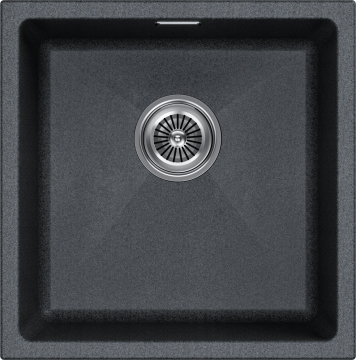 Мойка LUMI 45UNI, IT-GRANIT, LU45-DG, графит, 455х460, подст. мон. Paulmark
