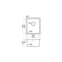 Кухонная мойка Omoikiri Tadzava 38-U/I-IN нерж. сталь/нержавеющая сталь