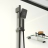 Душевая кабина Niagara Standart ST120/90/15Q/BL (120х90х215) прямоугольник,поддон 15см,распашная,проф.черный,3 места