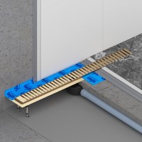 Душевой лоток TIMO Drain System 800 с вставкой "lines", Золото матовое