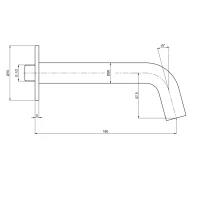 AQM8408BN Набор для комплектации ванны с изливом, верхним и ручным душем, шлифованный никелб