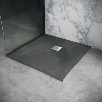 Душевой поддон Grossman Strong GR-S2100100Q (100х100) из искусственного камня,квадрат,графит,1 место