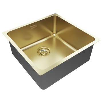 Мойка нерж. сталь VISTA 48, PM304844-LG, светлое золото, 480х440мм, Paulmark