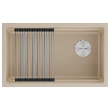 Мойка LUMI-PRO 74 UNI, IT-GRANIT, LU-PRO 74-LA, латте, 740х450, Paulmark