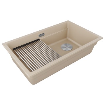 Мойка LUMI-PRO 74 UNI, IT-GRANIT, LU-PRO 74-LA, латте, 740х450, Paulmark