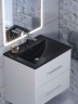 Раковина для ванной кварцевая Uperwood Foster Quartz 60х40,5х16,5 см, черная матовая, уголь