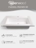 Раковина для ванной 66 см, Uperwood Parma Premium, белая глянцевая                         