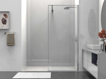 Душевая перегородка Волк-Ин (Walk-In) VSW-1HS800CL, 800*2000, хром, стекло прозрачное