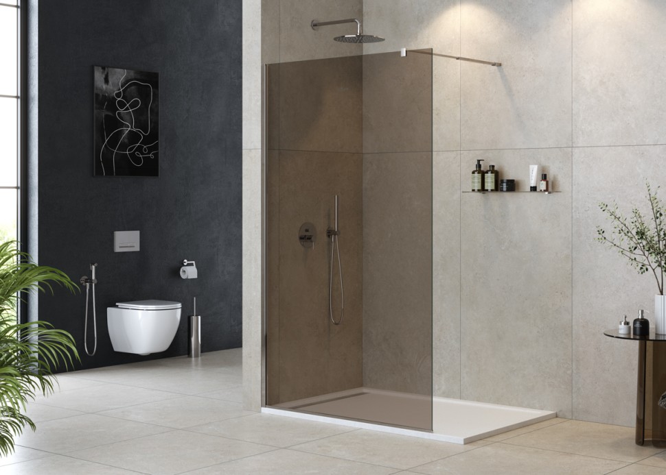 Душевая перегородка CEZARES LIBERTA-L-1-110-BR-Cr