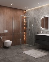 Душевой уголок CEZARES MOLVENO-AH-11-160/100-C-Cr-IV