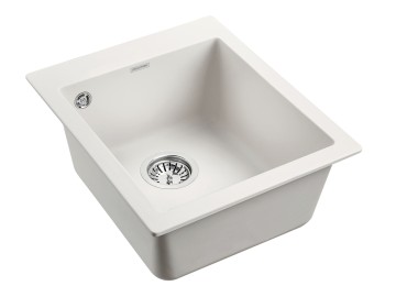 Мойка KANTE 40, IT-GRANIT, PM104249-WH, белый, 415х490 мм, Paulmark