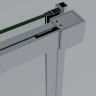 Душевая дверь Софт 2 (Soft 2) VDS-3SO2100CLG, 1000, брашированное золото, стекло прозрачное,