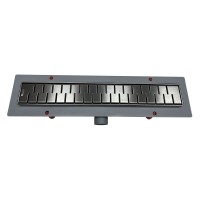 Душевой лоток Veconi Medium Graphite 450