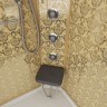 Душевая кабина Niagara Luxe NG-7715G (90x90х215) низкий поддон(15см),дверь раздвижная,стенки золото,4 места