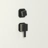 Душевая кабина Niagara Standart ST120/90/15Q/BL/BK (120х90х200) прямоугольник,поддон 15см,распашная,проф.черный,без крыши,3 места