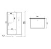 Душевая кабина Niagara Standart ST120/90/15Q/BL/BK (120х90х200) прямоугольник,поддон 15см,распашная,проф.черный,без крыши,3 места