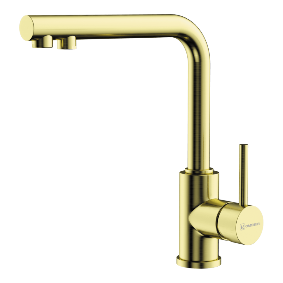 Смеситель для кухни Omoikiri Nakagawa 2 Plus-LG латунь/светлое золото