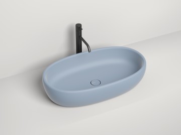 Раковина накладная LUCE 690х395х155 S-Stone Матовое