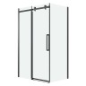 Боковая стенка Grossman Classic 200.K33.04.90.21.00 (90х195) черный матовый,стекло прозрачное, 1 место