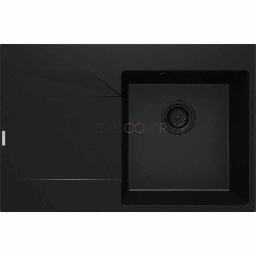 Гранитная мойка, 1-чаша с осушкой - левый