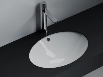 Раковина встраиваемая снизу CERAMICANOVA Era овальная 615x435x220 мм цвет белый арт. CN6081