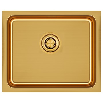 Мойка нерж. сталь VISTA 54, PM305444-BG, брашированное золото, 540х440мм, Paulmark