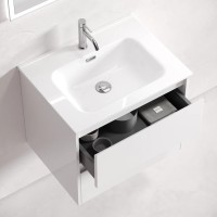 Тумба подвесная SANCOS Libra 590х450х500, c двумя ящиками оснащенными доводчиками, белый глянец , арт. LB60W