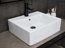 Раковина Gid N9145 51214 накладная белая 45.5x40x15