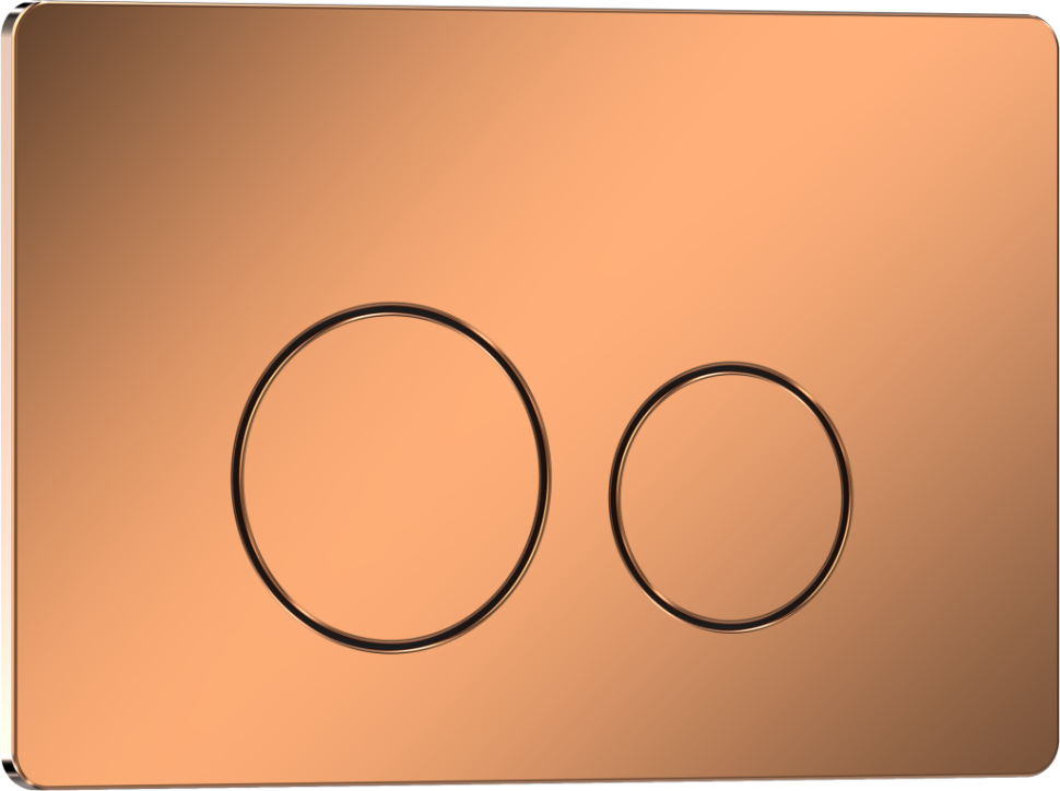 Комплект 3в1 IBERICA BLANCA инсталляция SILENCIO, унитаз TOLEDO ALTO белый, кнопка смыва INOX-О розовое золото глянцевое (IB001.TLA.234.8171)