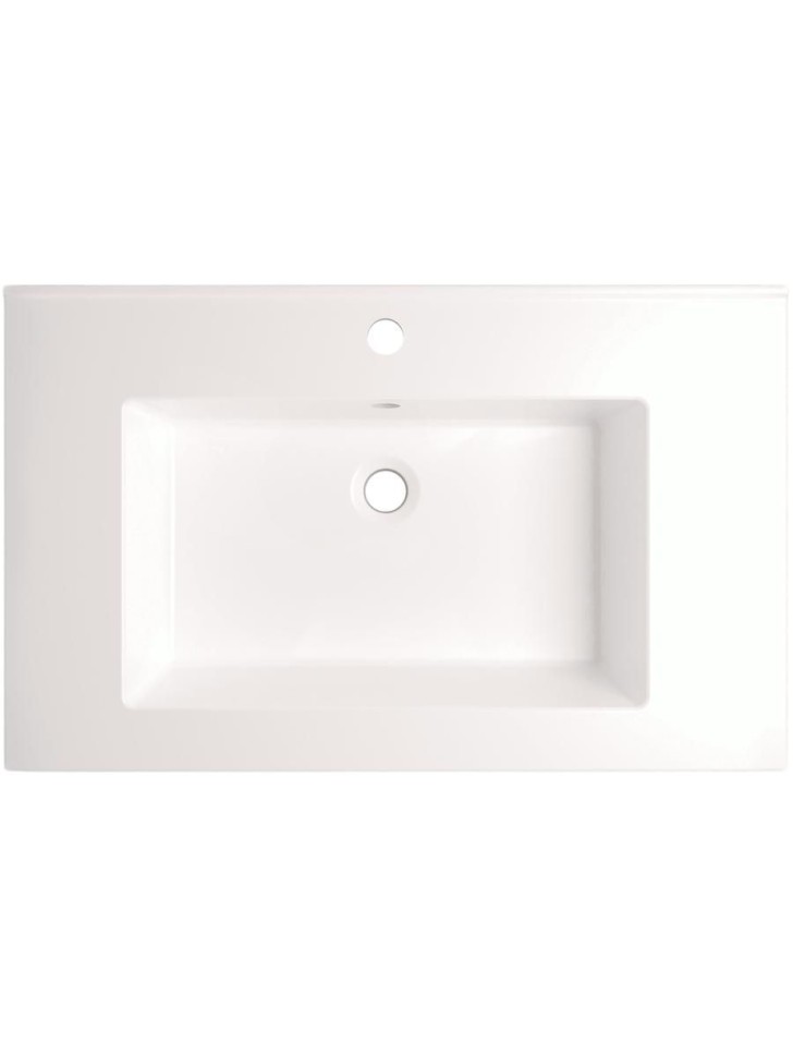 Раковина для ванной 76,5 см, Uperwood Parma Premium, белая глянцевая                     