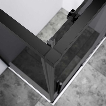 Душевой уголок Слим-Н (Slim-N) VSR-4SN9012CGB, 1200*900, черный, стекло тонированное