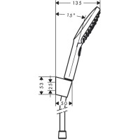 Ручной душ Hansgrohe Raindance Select, с держателем, цвет: хром 26720000