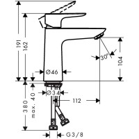 Смеситель для раковины Hansgrohe Talis E 71712990 золото