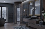 Душевое ограждение Ambassador Diamond 12011108L (120х90х200) прямоугольник,хром,стекло прозрачное,распашная-складная,1 место