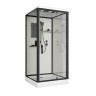 Душевая кабина Niagara Standart ST80/15Q/BL (80х80х215) квадрат,поддон 15см,распашная,проф.черный,3 места