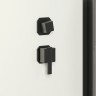 Душевая кабина Niagara Standart ST80/15Q/BL (80х80х215) квадрат,поддон 15см,распашная,проф.черный,3 места