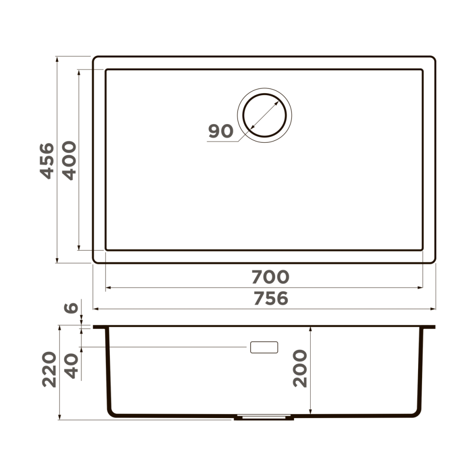 Кухонная мойка Omoikiri Yamakawa 75T-Integra-BL Tetogranit/черный