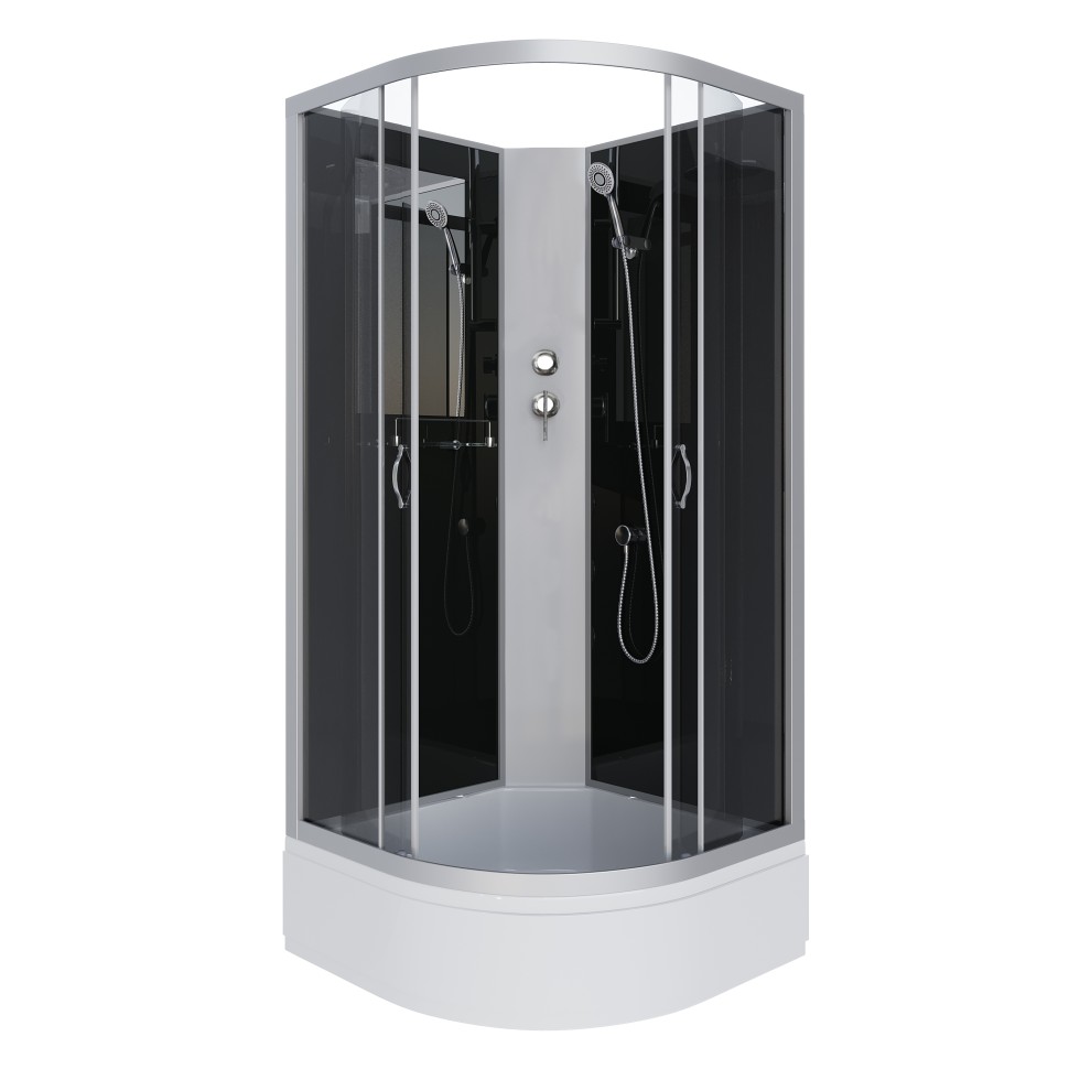 Душевая кабина Niagara Classic NG-3503-14BK (80х80х200) средний поддон(26см),стекло тонированное,4 места