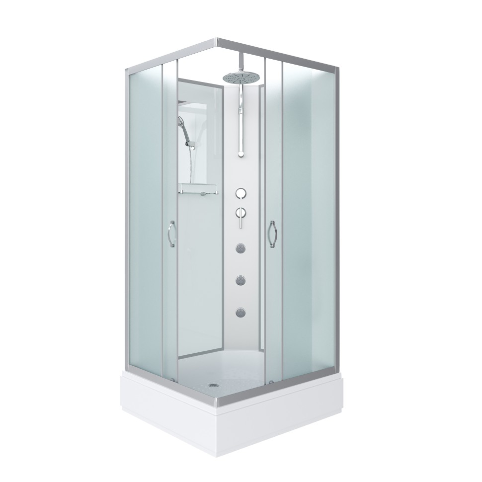 Душевая кабина Niagara Classic NG-33084-14QBKTG (100х80х210) средний поддон(26см),стекло матовое,4 места