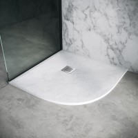 Душевой поддон Grossman Strong GR-S1100100 (100х100) из искусственного камня,1/4 круга,белый,1 место