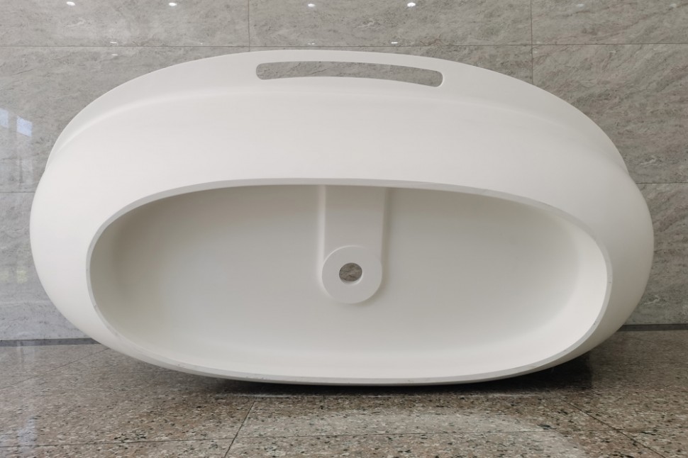 Ванна из искусственного камня ABBER Stein AS9631 белая матовая