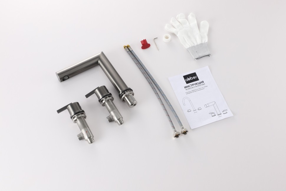 Смеситель ABBER Perfekte 316 AF8A08BGG для раковины, брашированная оружейная сталь