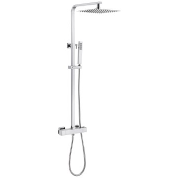 Душевая стойка ABBER Daheim AF8260L с термостатом без излива, хром