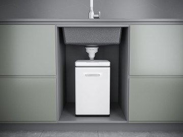 Мойка LUMI 45UNI, IT-GRANIT, LU45-LA, латте, 455х460, Paulmark