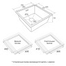 Мойка LUMI 45UNI, IT-GRANIT, LU45-LA, латте, 455х460, Paulmark