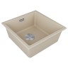 Мойка LUMI 45UNI, IT-GRANIT, LU45-LA, латте, 455х460, Paulmark