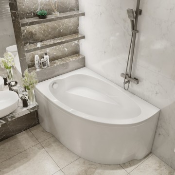 Комплект Акриловая ванна TIMO IVA1595L 150*95*70+Каркас + Слив-перелив