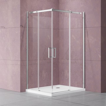Душевой уголок Дайс (Dice) VSS-4D900CL, 900*900, хром, стекло прозрачное